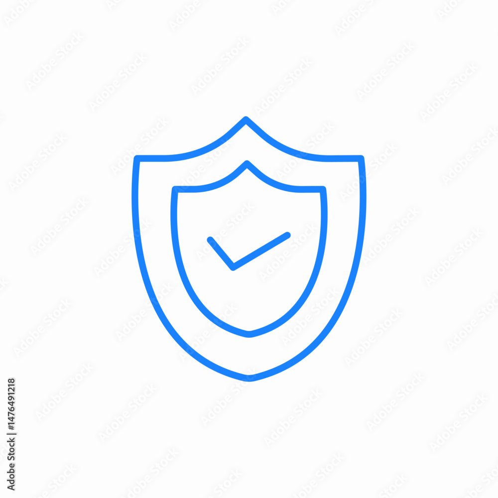 shield security check icon sign vector shield security check icon sign vector