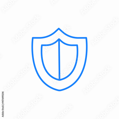 shield security protection icon sign vector