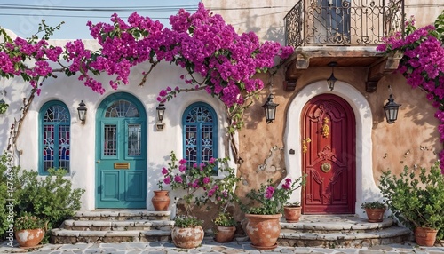 Charming Mediterranean Homes Adorned With Bougainvillea Blooms