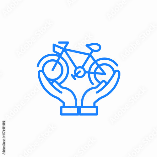 sustainable transportation support icon sign vector