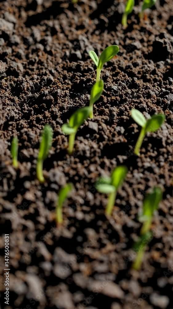 Timelapse of seedlings emerging: growth and nature transformation in high definition Timelapse of seedlings emerging: growth and nature transformation in high definition