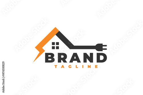 house electrical plug logo