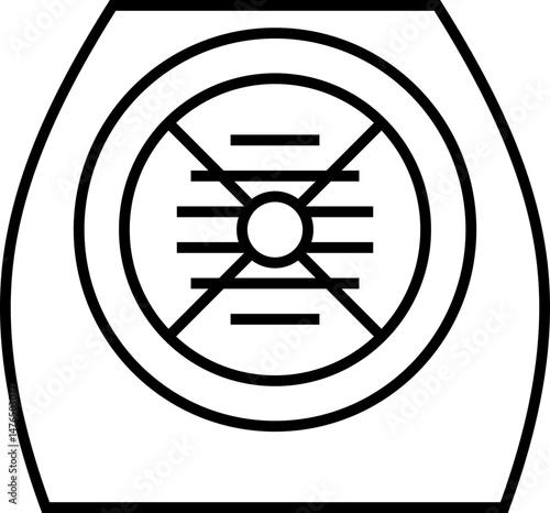 Industrial ventilation isolated icon
