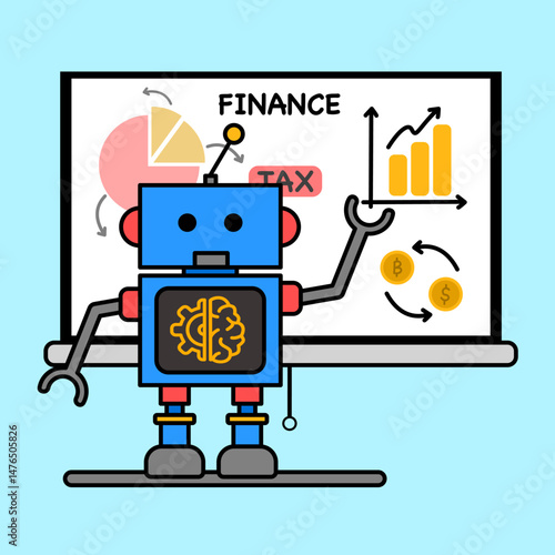 Financial board design vector illustration for presentation.