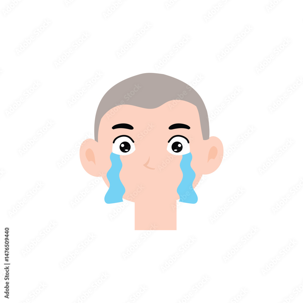 Boy expression face variant different cartoon. Boy Emoji Collection Isolated on white background. popular face expression Boy expression face variant different cartoon. Boy Emoji Collection Isolated on white background. popular face expression