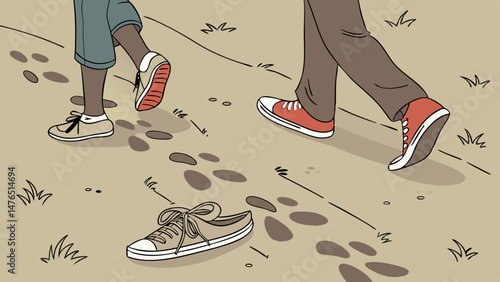 Following Footprints A Journey of Companionship and Discovery