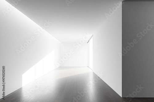 Wallpaper Mural Minimalist Empty Room Sunlight Interior Design Torontodigital.ca