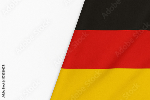 German Country Flag with white background