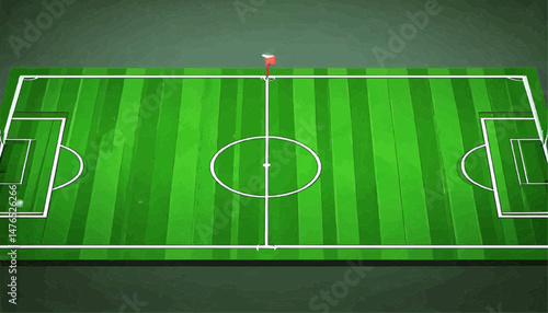 Football Field Vector 
