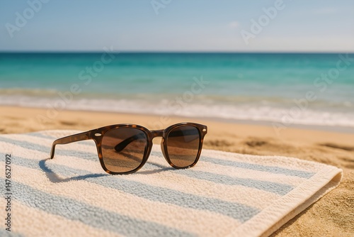 sunglasses on the beach