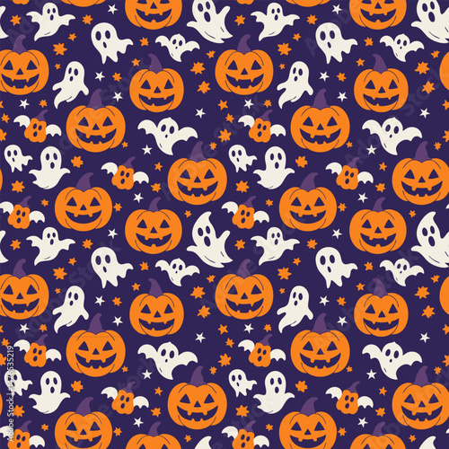 Wallpaper Mural Seamless Halloween Pattern Torontodigital.ca
