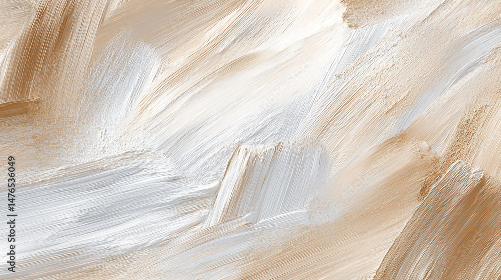 Obraz premium Cream concreted wall for interiors texture background. White concrete wall texture background