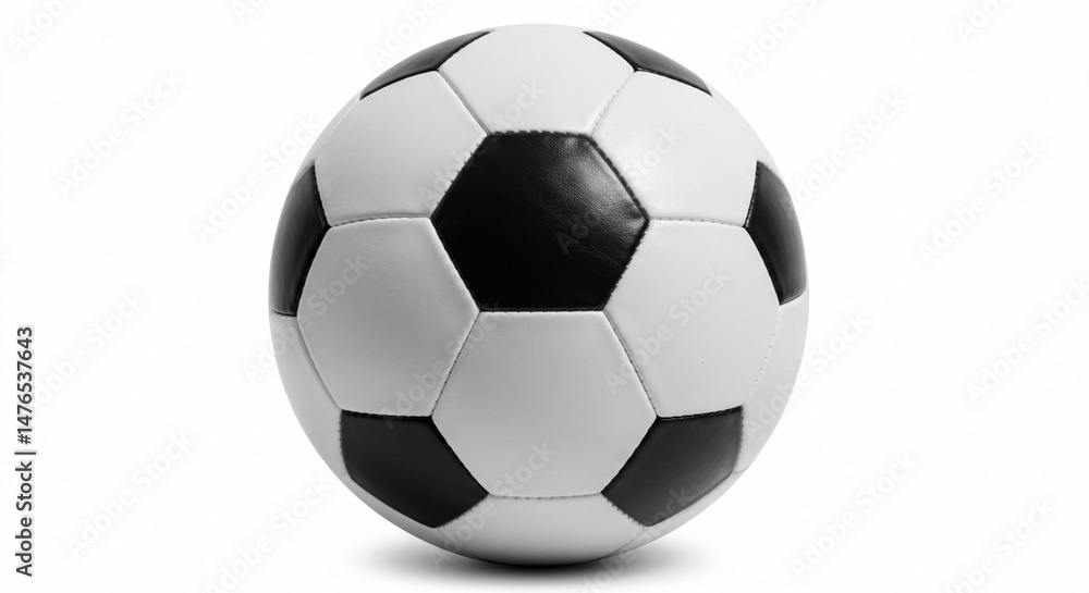 Obraz premium A soccer, football ball on an isolated white background