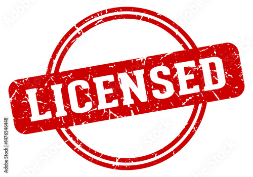 licensed stamp