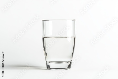 Wallpaper Mural almond milk in clear glass isolate on white background Torontodigital.ca