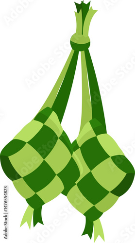 Traditional Ketupat Food For Eid