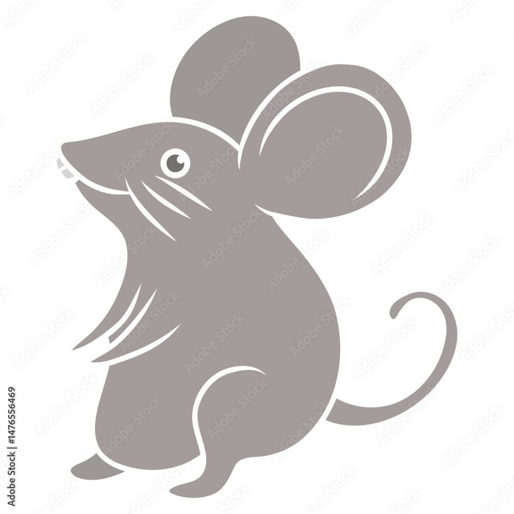 Fototapeta premium vector illustration of a mouse