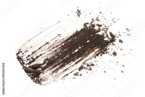 Abstract Brown and Beige Paint Texture Swatch with Splashes