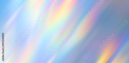 Abstract multicolor light texture overlay effect. Holographic rainbow background.