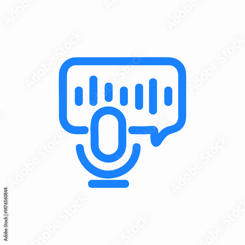 voice recording speech icon sign vector