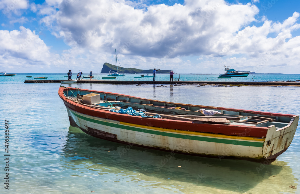 Fototapeta premium Barque à Cap Malheureux, île Maurice 