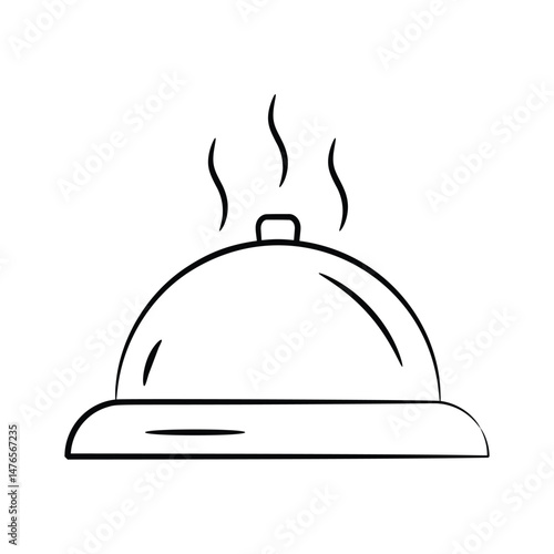 Get your hands on this doodle icon of dinner serving