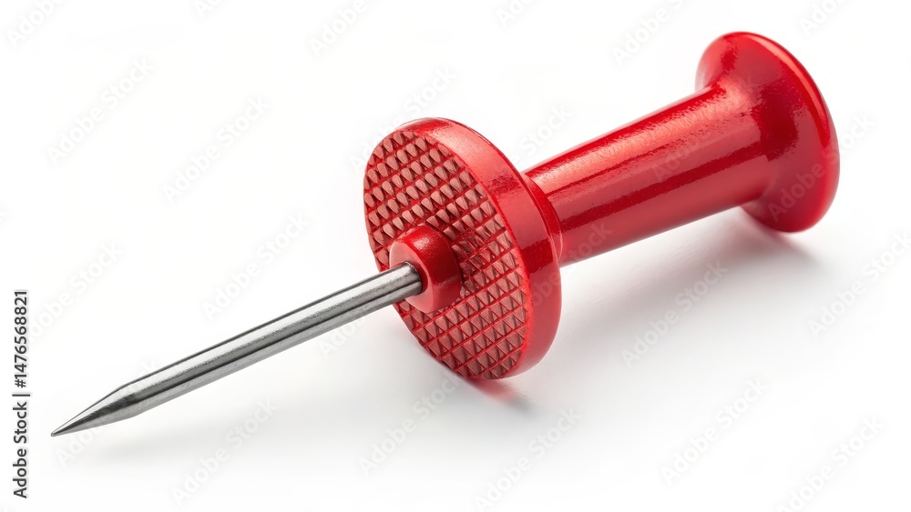 Red Push Pin Close-up Macro Shot, Metal Point, Plastic Head, Stationery Concept, Red, Pin Push Pin, Stationery Red Push Pin Close-up Macro Shot, Metal Point, Plastic Head, Stationery Concept, Red, Pin Push Pin, Stationery