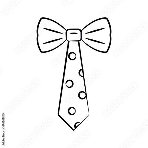 Check out our premium doodle icon of groom bow tie