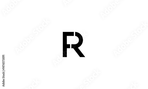 Free Download FR initial letter, monogram logo - GFXLoad