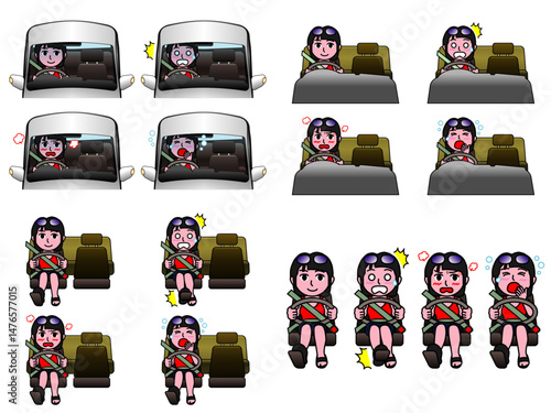 壱A：運転表情集 夏女子Cまとめ CS3