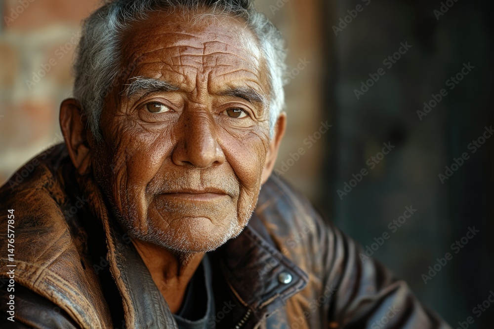 A portrait of an elderly man with weathered skin and deep-set eyes, conveying a sense of age and wisdom. A portrait of an elderly man with weathered skin and deep-set eyes, conveying a sense of age and wisdom.