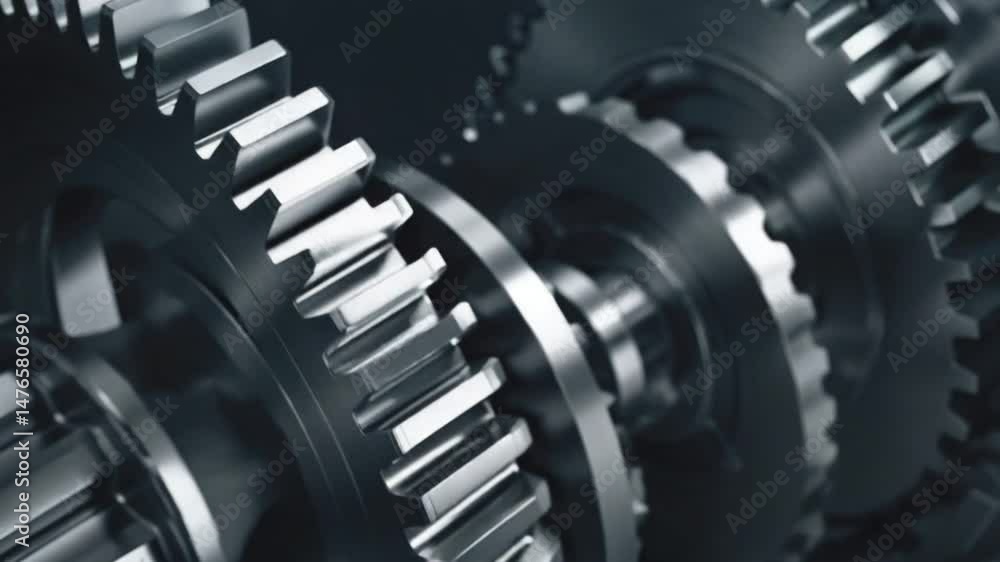 Rotating gears in a seamless loop Rotating gears in a seamless loop