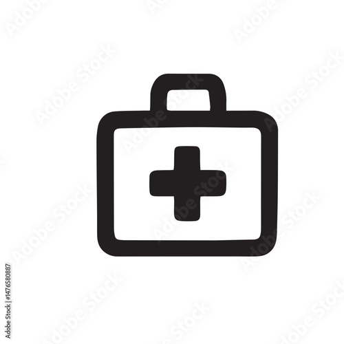 Medical kit case icon