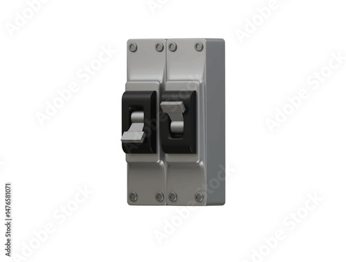 circuit breaker icon 3d illustration render