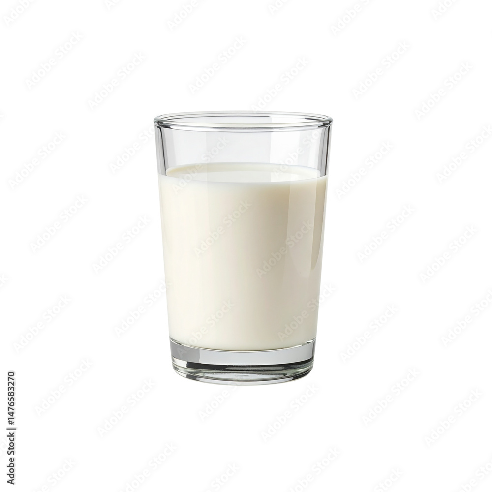 Fresh milk in clear glass, showcasing its creamy texture and inviting appearance. This wholesome beverage is perfect for breakfast or as refreshing drink any time of day Fresh milk in clear glass, showcasing its creamy texture and inviting appearance. This wholesome beverage is perfect for breakfast or as refreshing drink any time of day
