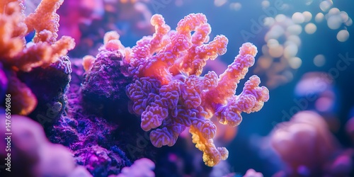 Vibrant Coral Reef Stunning Underwater Photography Background Wallpaper