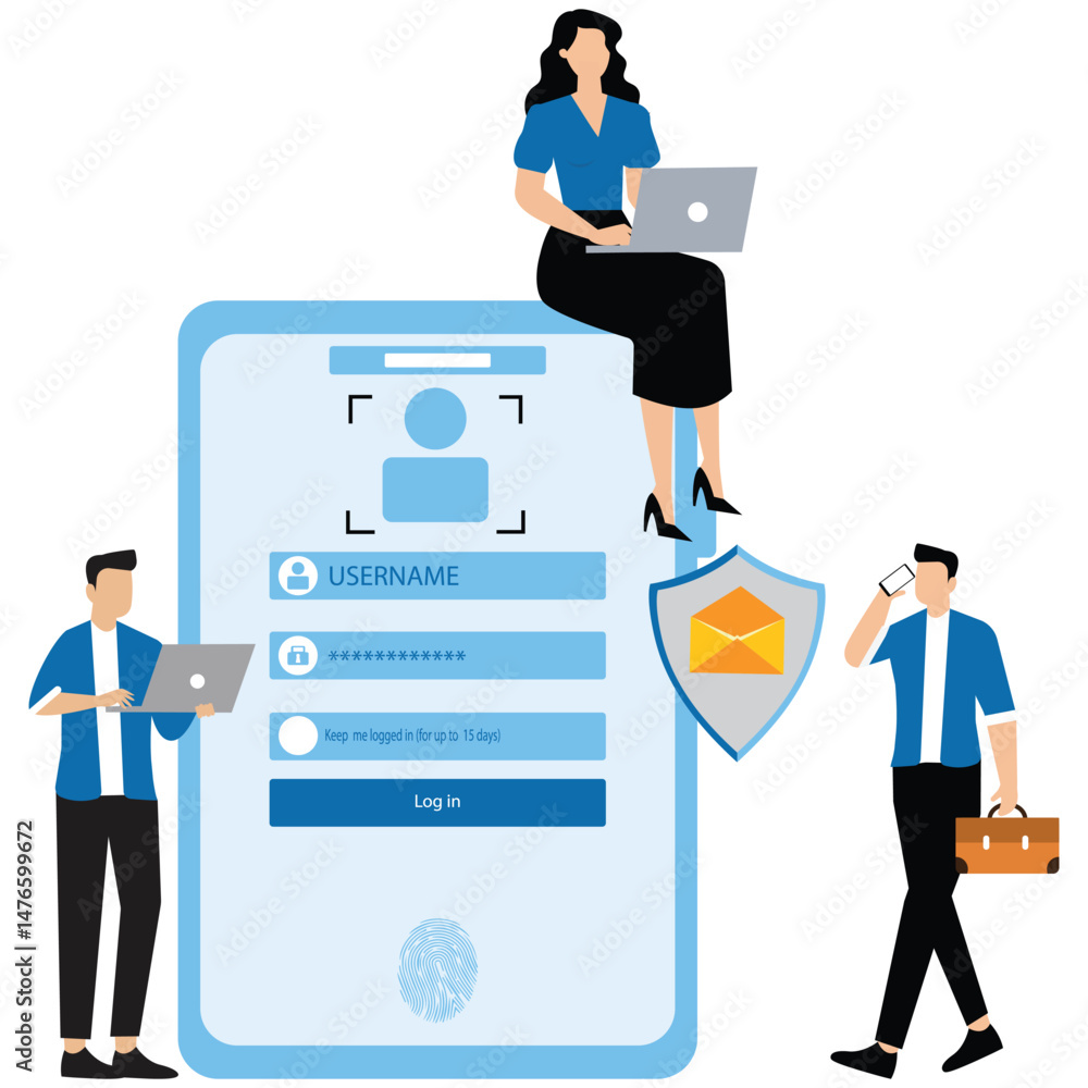 One Time Password or OTP security code on mobile phone,2-Step authentication mobile applications, posters and banners.OTP authentication and Secure Verification One Time Password or OTP security code on mobile phone,2-Step authentication mobile applications, posters and banners.OTP authentication and Secure Verification