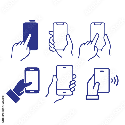 colorful contact icon design.