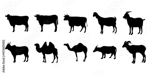 Eid Al Adha Animal Silhouette