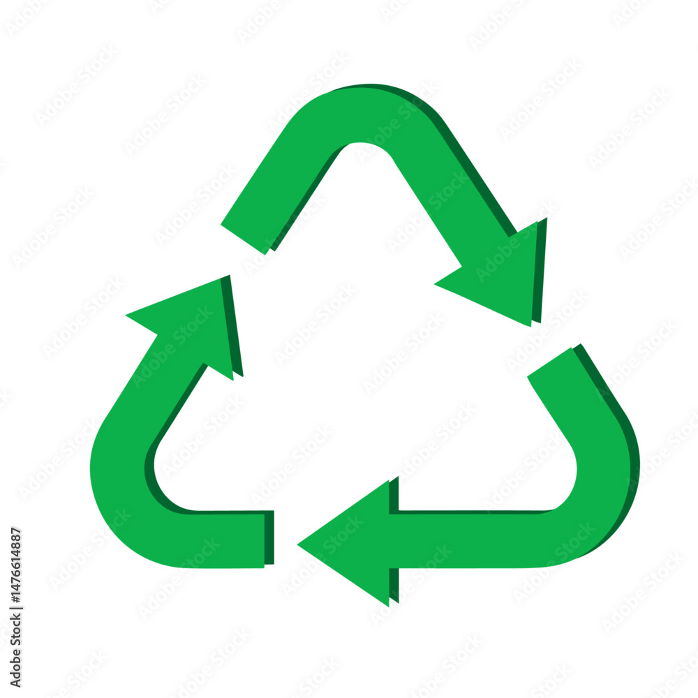 Obraz premium green recycle symbol