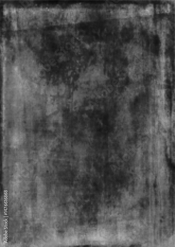 Large vector halftone grunge texture with a transparent background