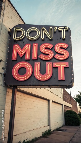 Neon sign displaying the words 
