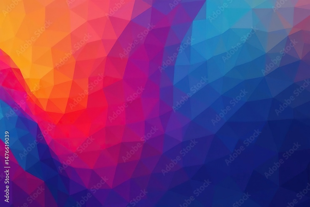 Obraz premium Abstract gradient shapes forming a modern web banner design, vibrant colors , creativity, template, texture