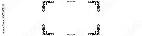 Set of ornate vector frames and ornaments with sample text Perfect as invitation 
