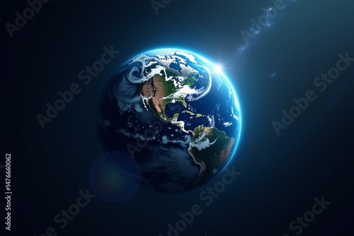 Earth awash in sunlight a planetary view