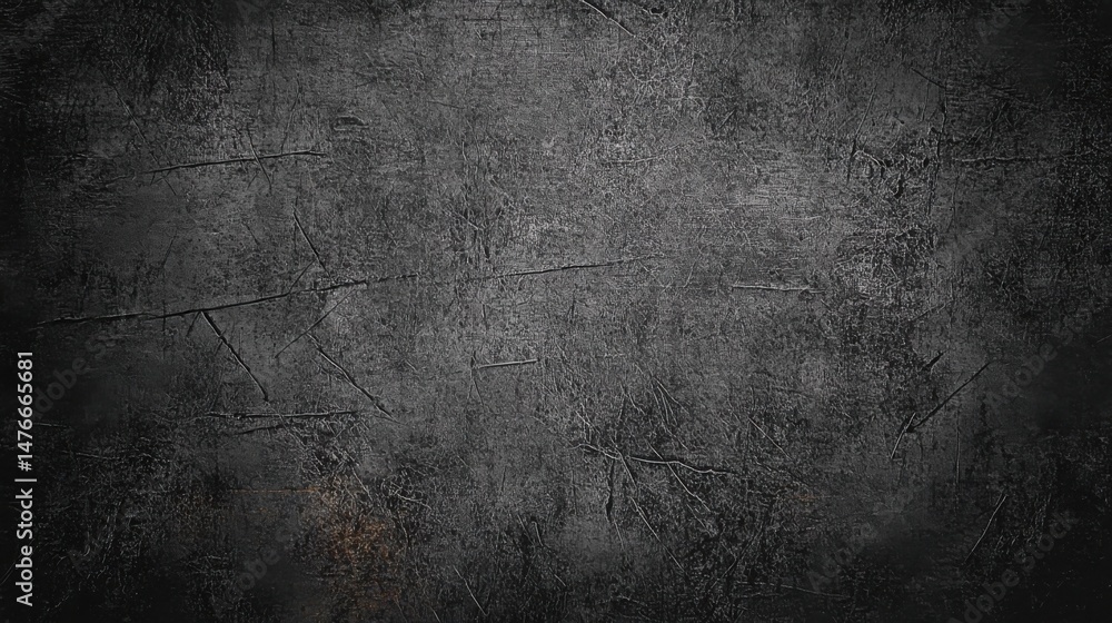 Obraz premium black scratched metal texture