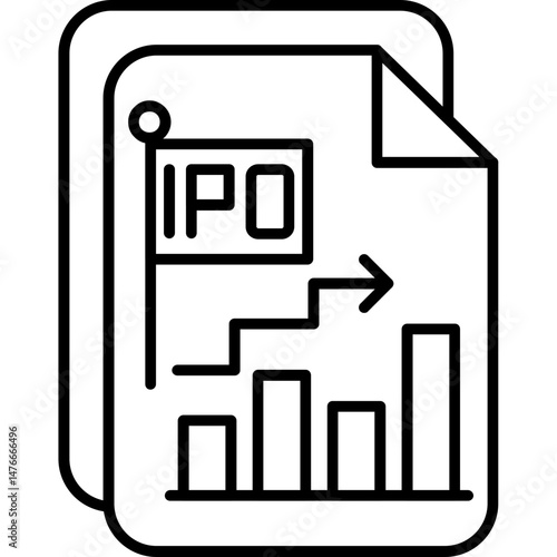 IPO (Initial Public Offering) Icon