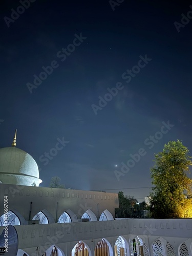 mosque in the night