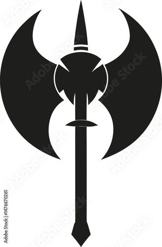 viking battle axe silhouette 