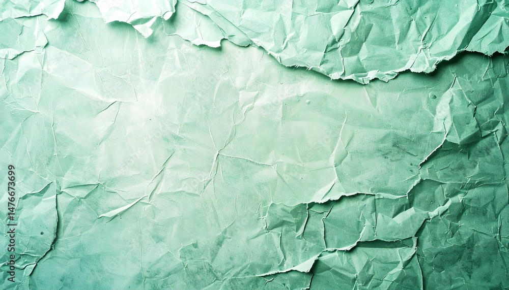 Fototapeta premium Light, pastel green paper with a soft, vintage feel, ideal for artistic projects and stationery